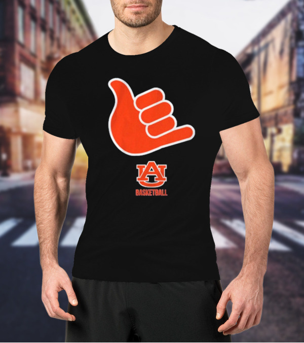 Auburn Basketball AU Shaka Hand Sign T-Shirt