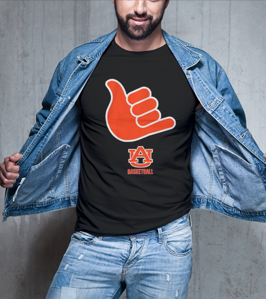 Auburn Basketball AU Shaka Hand Sign T-Shirt