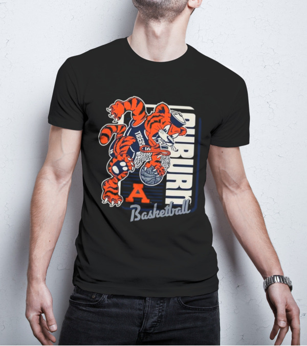 Auburn Tigers Basketball Mascot Dunk Tiger 2025 T-Shirt