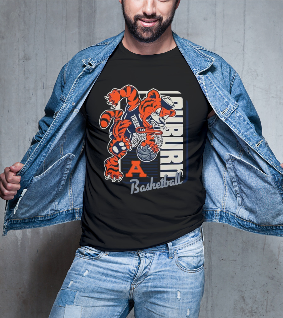Auburn Tigers Basketball Mascot Dunk Tiger 2025 T-Shirt
