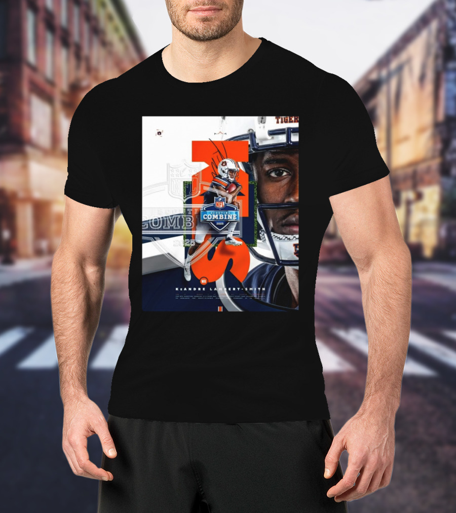 Auburn Tigers KeAndre Lambert-Smith NFL Scouting Combine 2025 T-Shirt
