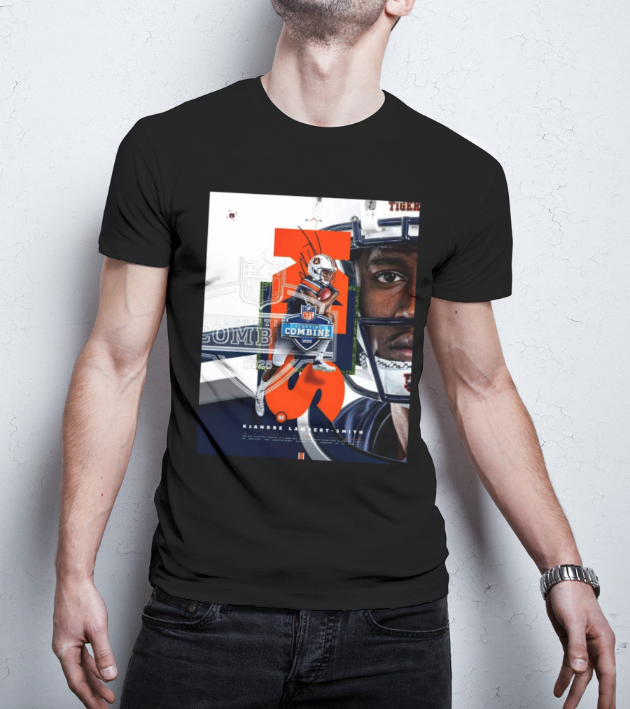 Auburn Tigers KeAndre Lambert-Smith NFL Scouting Combine 2025 T-Shirt