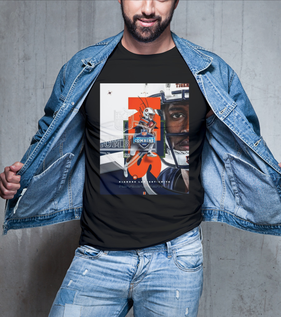 Auburn Tigers KeAndre Lambert-Smith NFL Scouting Combine 2025 T-Shirt