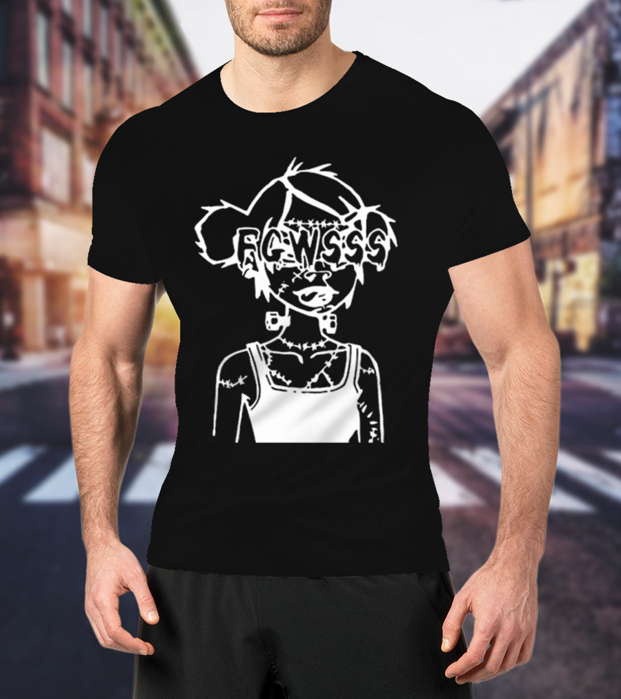 Frankengirl RCWSSS B & W Expression T-Shirt