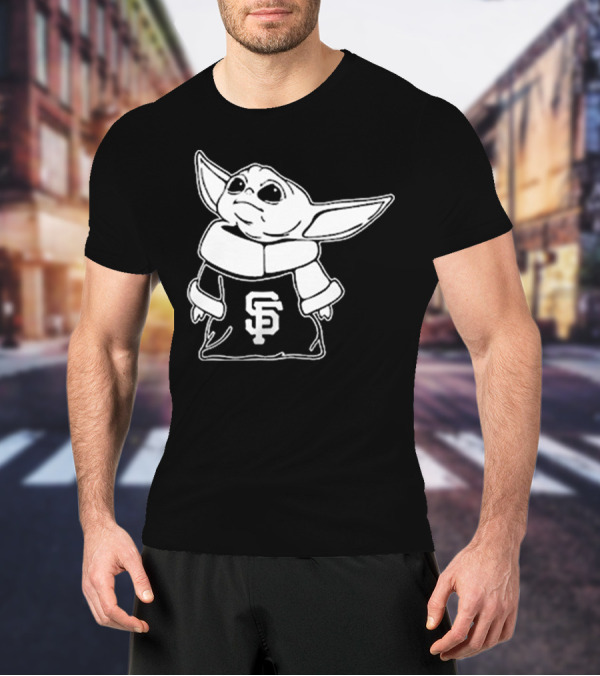 Baby Yoda SF Giants Fan Apparel T-Shirt