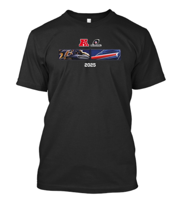 Baltimore Ravens Buffalo Bills 2025 AFC Divisional Matchup T-Shirt