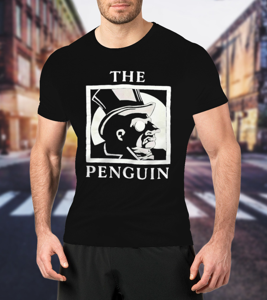 Batman Returns The Penguin Villain Silhouette Art T-Shirt
