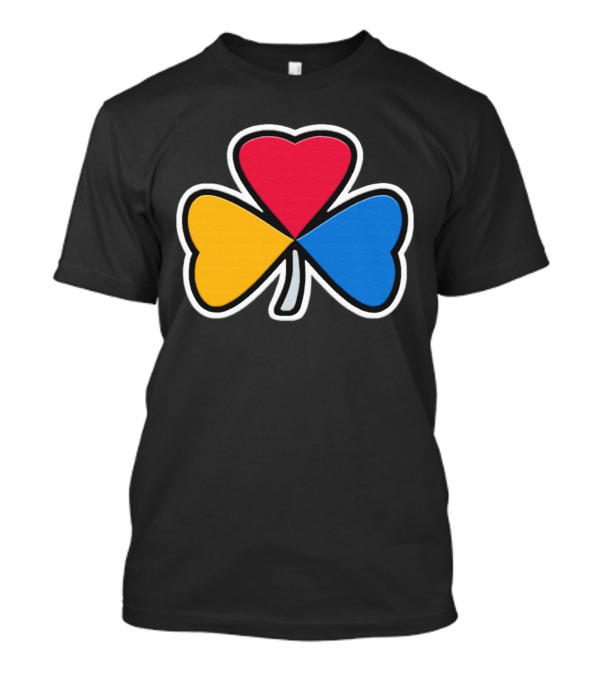 Pittsburgh Steelers Steel Shamrock Heart Colors T-Shirt