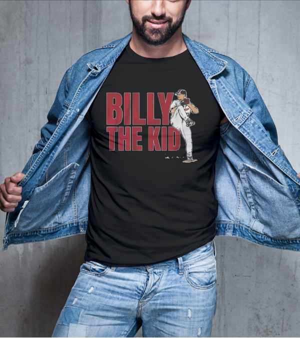 Billy The Kid Pitching Stance Tribute T-Shirt