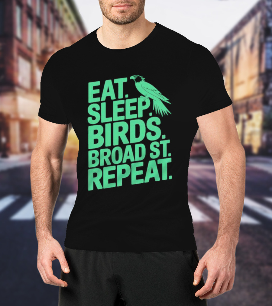 Birds Broad St Repeat T-Shirt