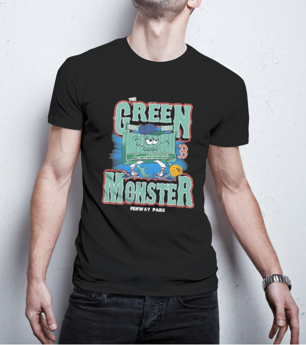 The Green Monster Fenway Park Boston Red Sox Baseball Character T-Shirt