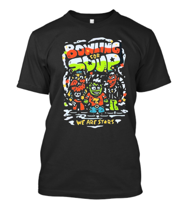 Bowling For Soup We Are Stars Cartoon Characters Colorful Artwork T-Shirt