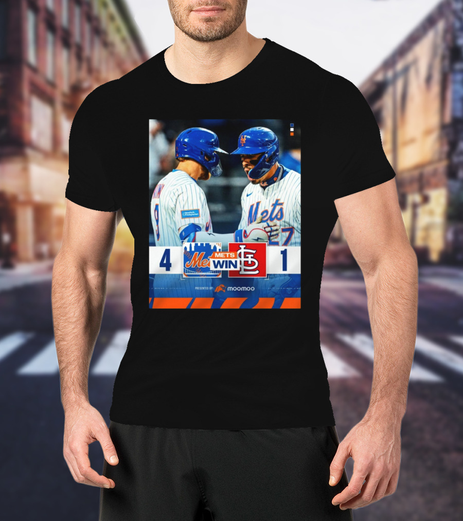 Brandon Nimmo Mark Vientos New York Mets Win St Louis Cardinals Final Score 4 – 1 T-Shirt