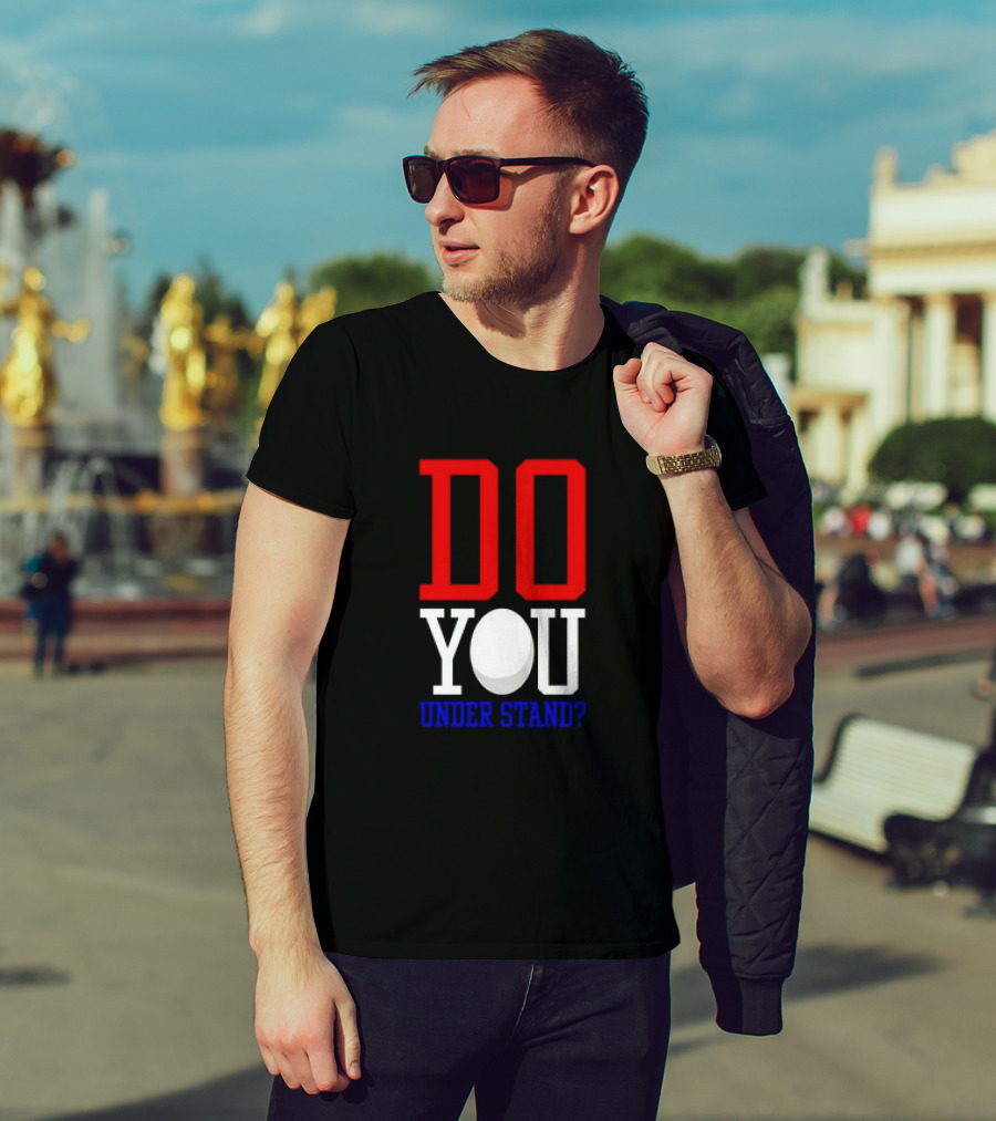 Brendan Cobbina Wearing Do You Understand T-Shirt