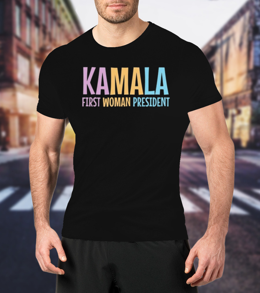 Brooklyn Dad Defiant Kamala First Woman President T-Shirt