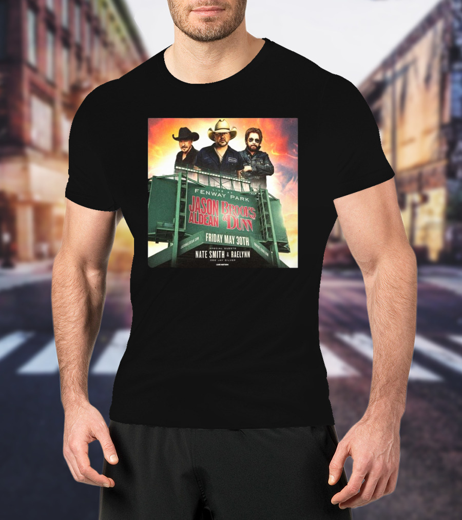 Brooks & Dunn And Jason Aldean Fenway Co-headlining Show At Park On May 30th T-Shirt
