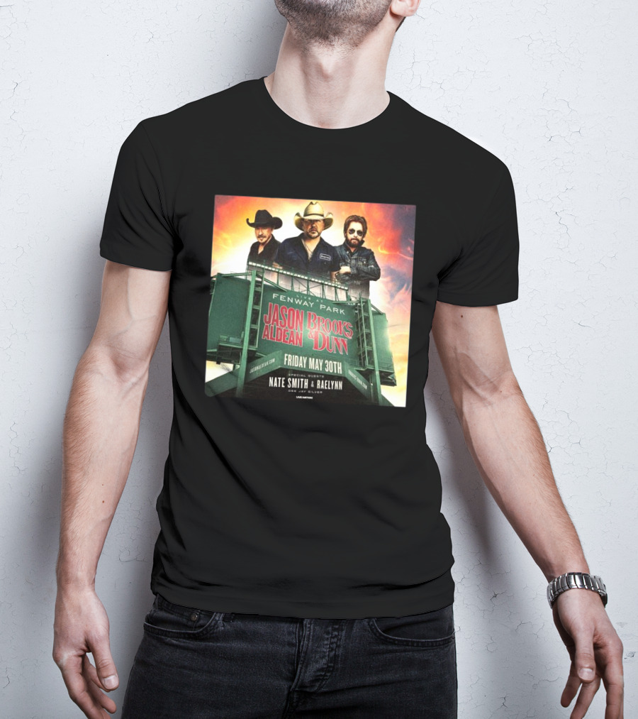 Brooks & Dunn And Jason Aldean Fenway Co-headlining Show At Park On May 30th T-Shirt