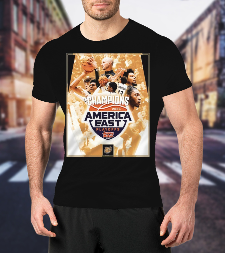 Bryant Bulldogs Men’s Basketball 2025 America East Tournament Champions T-Shirt