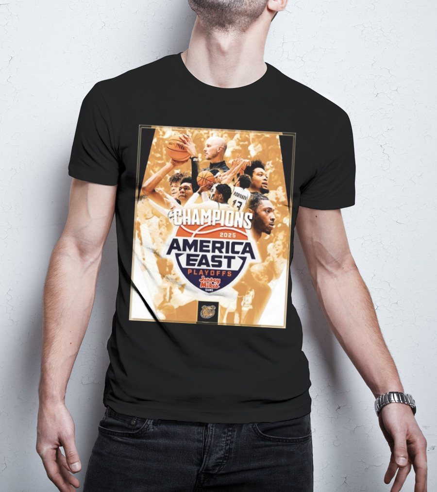 Bryant Bulldogs Men’s Basketball 2025 America East Tournament Champions T-Shirt
