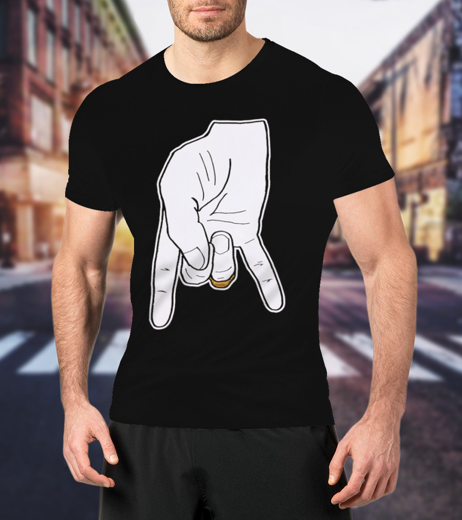 BTHO T.u. Horns Down Hand Gesture T-Shirt