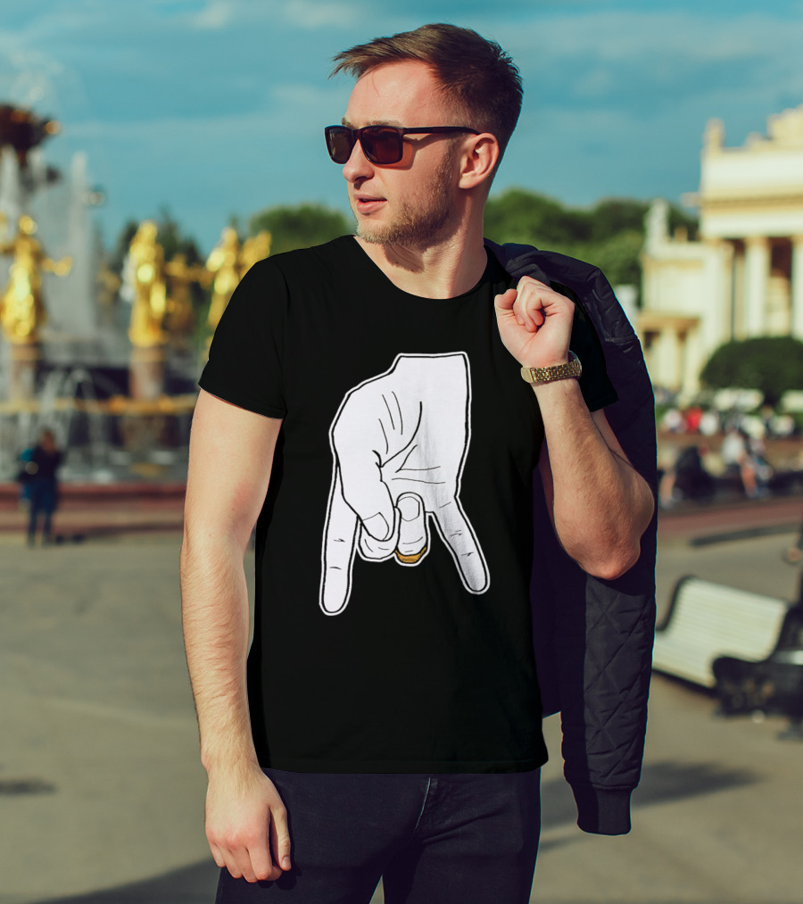 BTHO T.u. Horns Down Hand Gesture T-Shirt