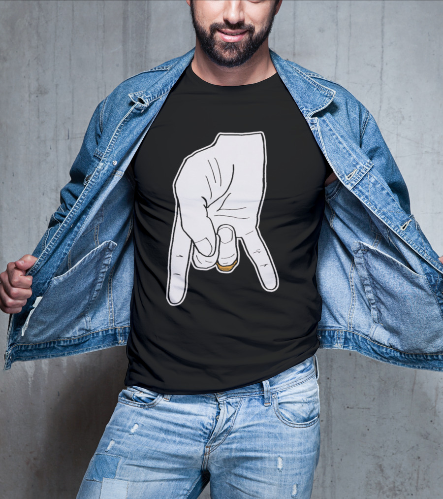 BTHO T.u. Horns Down Hand Gesture T-Shirt