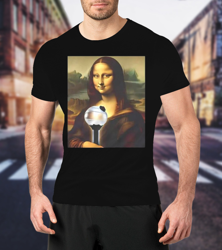 BTS J-hope Mona Lisa Holding ARMY Bomb T-Shirt