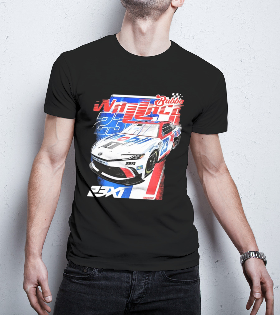 Bubba Wallace 23XI NASCAR Mobil 1 Camry Racing 23X1 T-Shirt