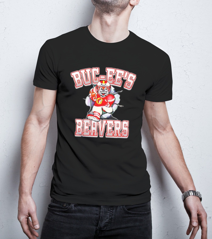 Buc-ee’s Beavers Football Logo Mascot T-Shirt