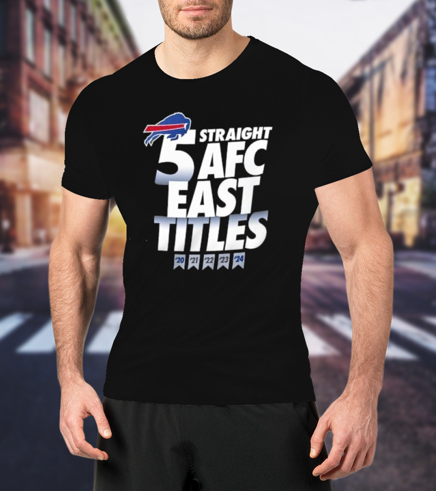 Buffalo Bills Five-Straight AFC East Division Champions Big & Tall T-Shirt