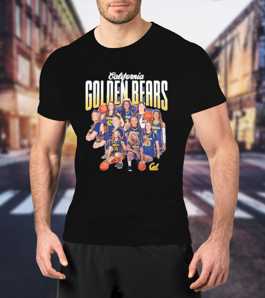 California Golden Bears Women’s Basketball Team Collage T-Shirt