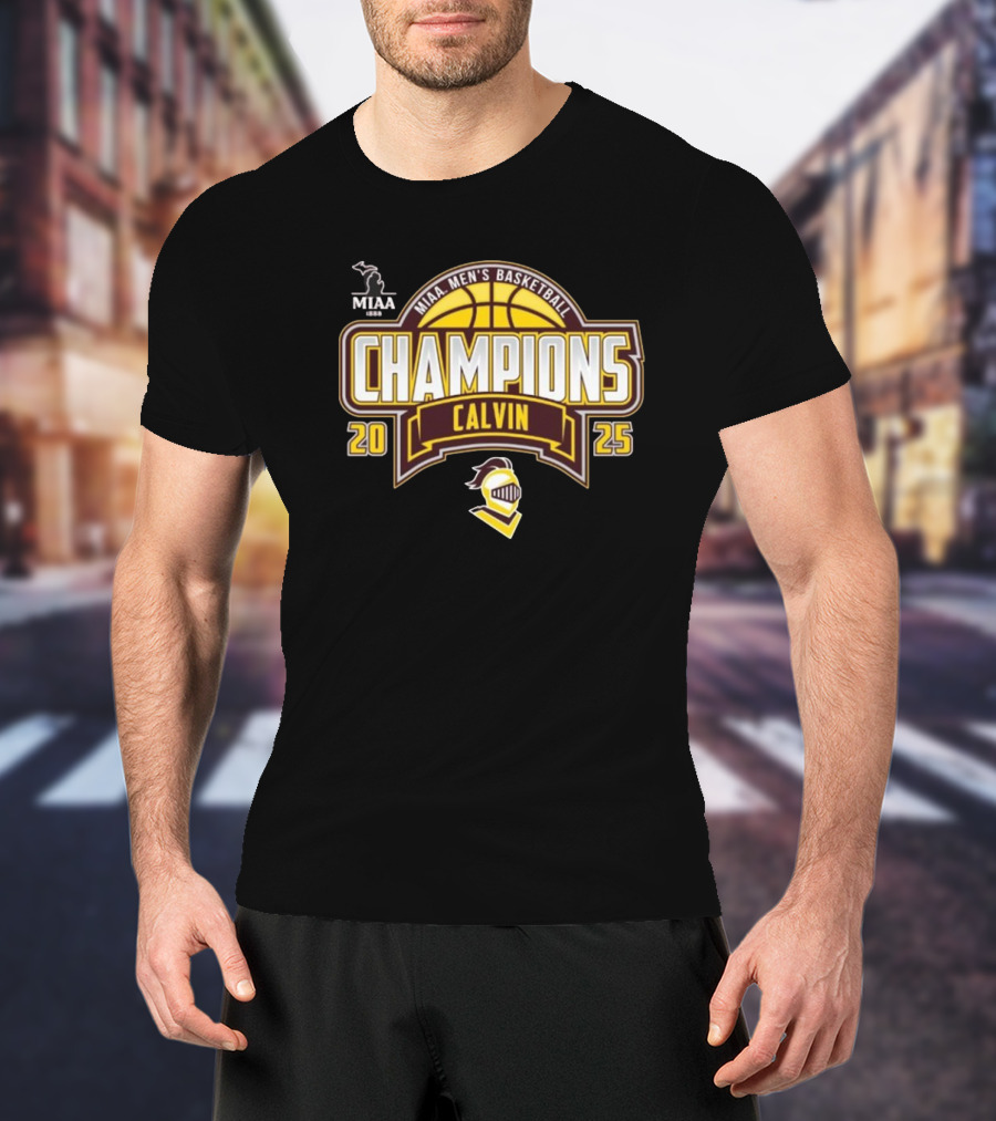 Calvin University Men’s Basketball 2025 MIAA Regular Season Champions T-Shirt