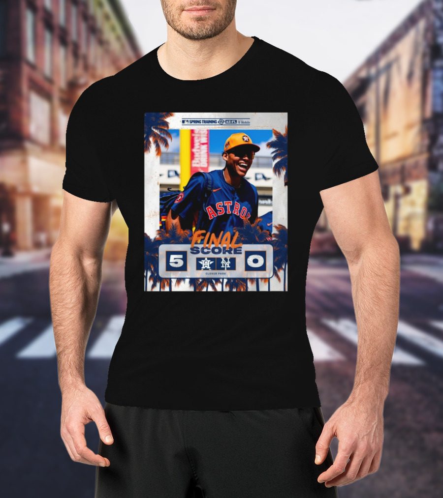 Cam Smith Houston Astros Vs New York Mets Final Score 5 – 0 MLB Spring Training T-Shirt