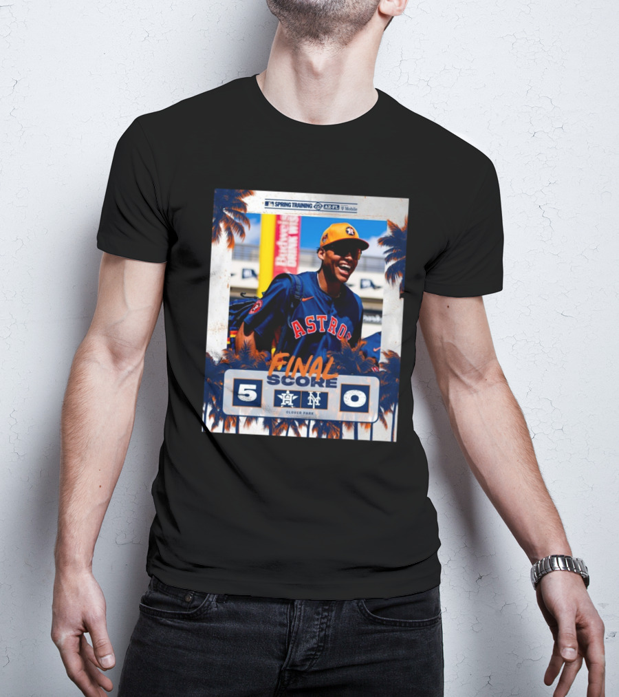 Cam Smith Houston Astros Vs New York Mets Final Score 5 – 0 MLB Spring Training T-Shirt