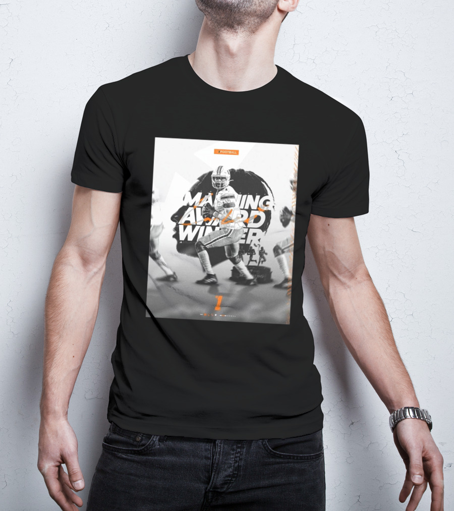 Cameron Ward Is Your Manning Award Winner Miami Hurricanes Football T-Shirt