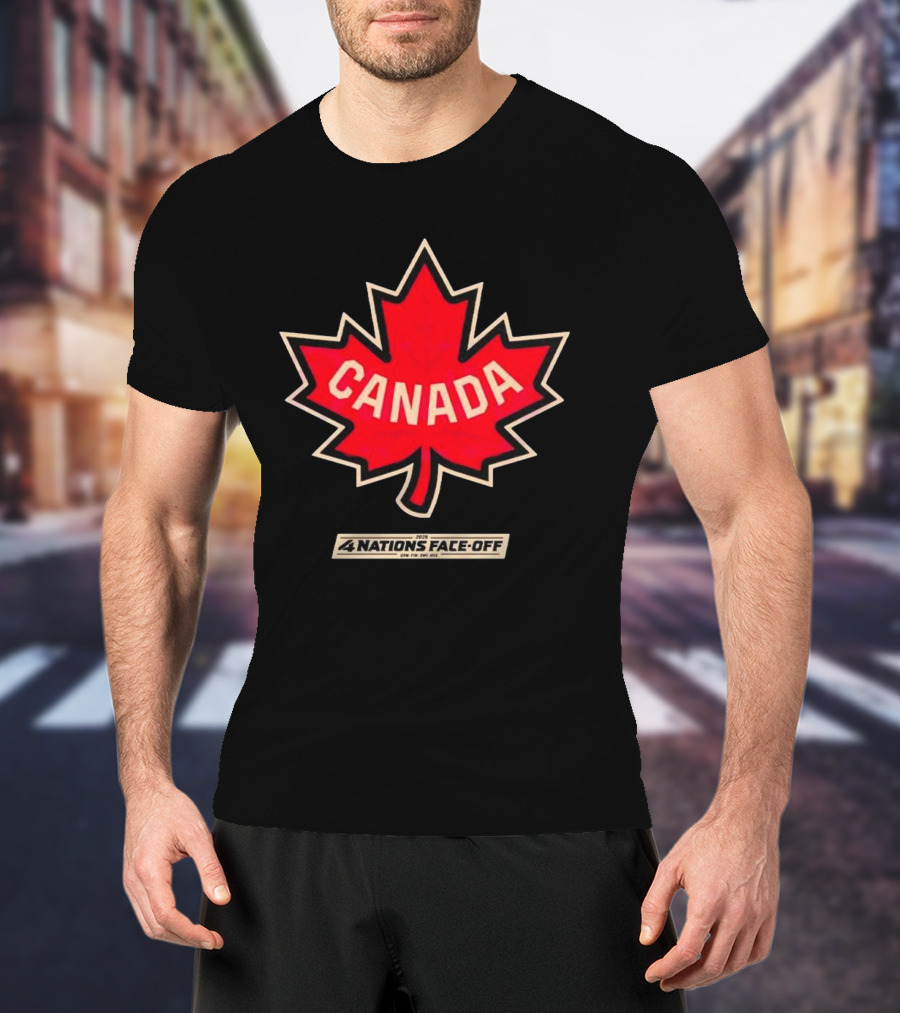 Canada 2025 4 Nations Face Off Vintage T-Shirt