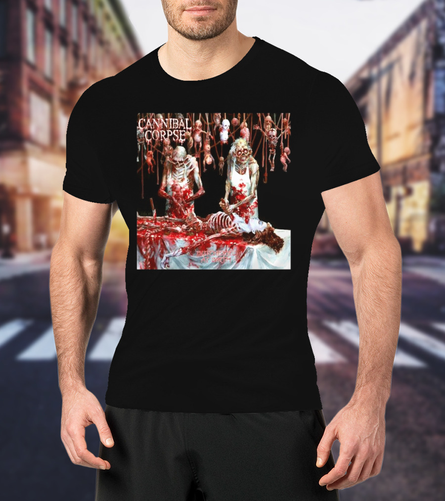 Cannibal Corpse Butchered At Birth 20th June 2025 T-Shirt