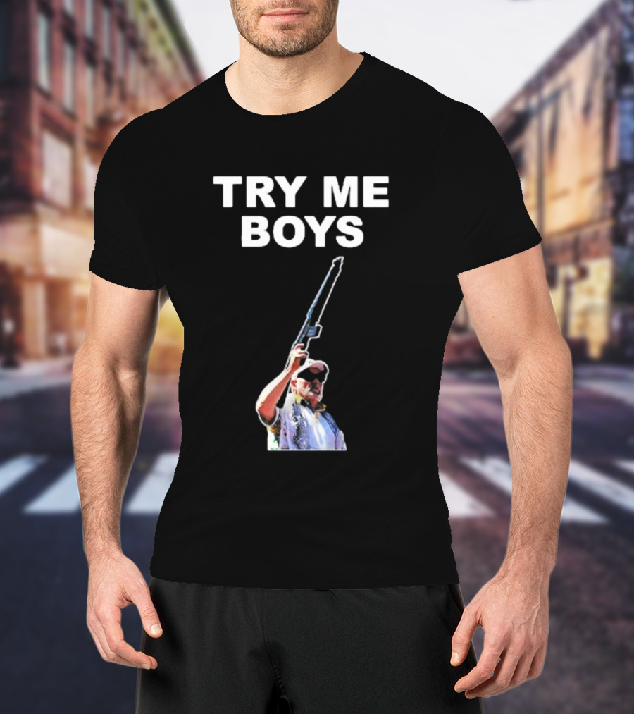 Carl Niehaus Try Me Boys Pro Gun T-Shirt