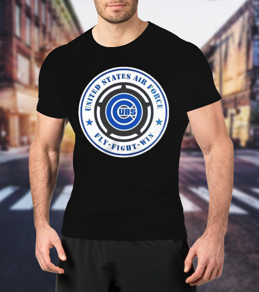 Chicago Cubs United States Air Force Fly Fight Win Military Appreciation Night 2025 T-Shirt