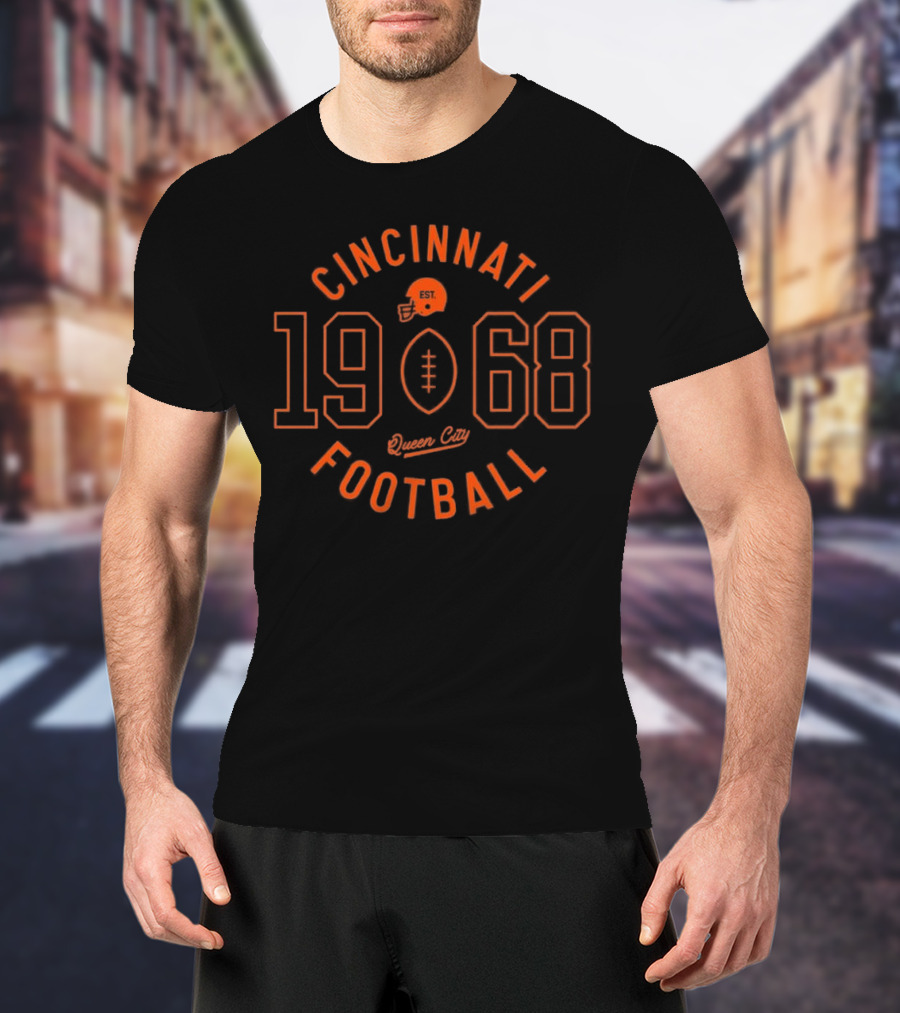 Cincinnati Football 1968 Circle Logo T-Shirt