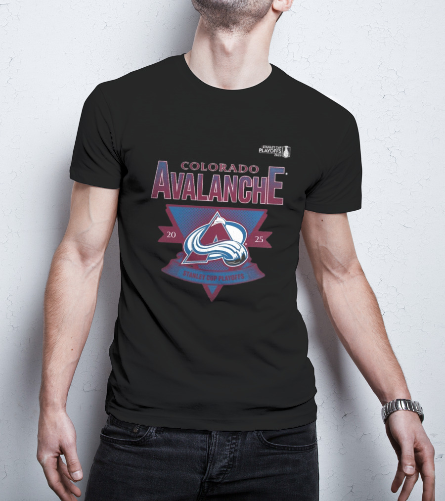 Colorado Avalanche 2025 Stanley Cup Playoffs Crossbar Tri-Blend T-Shirt