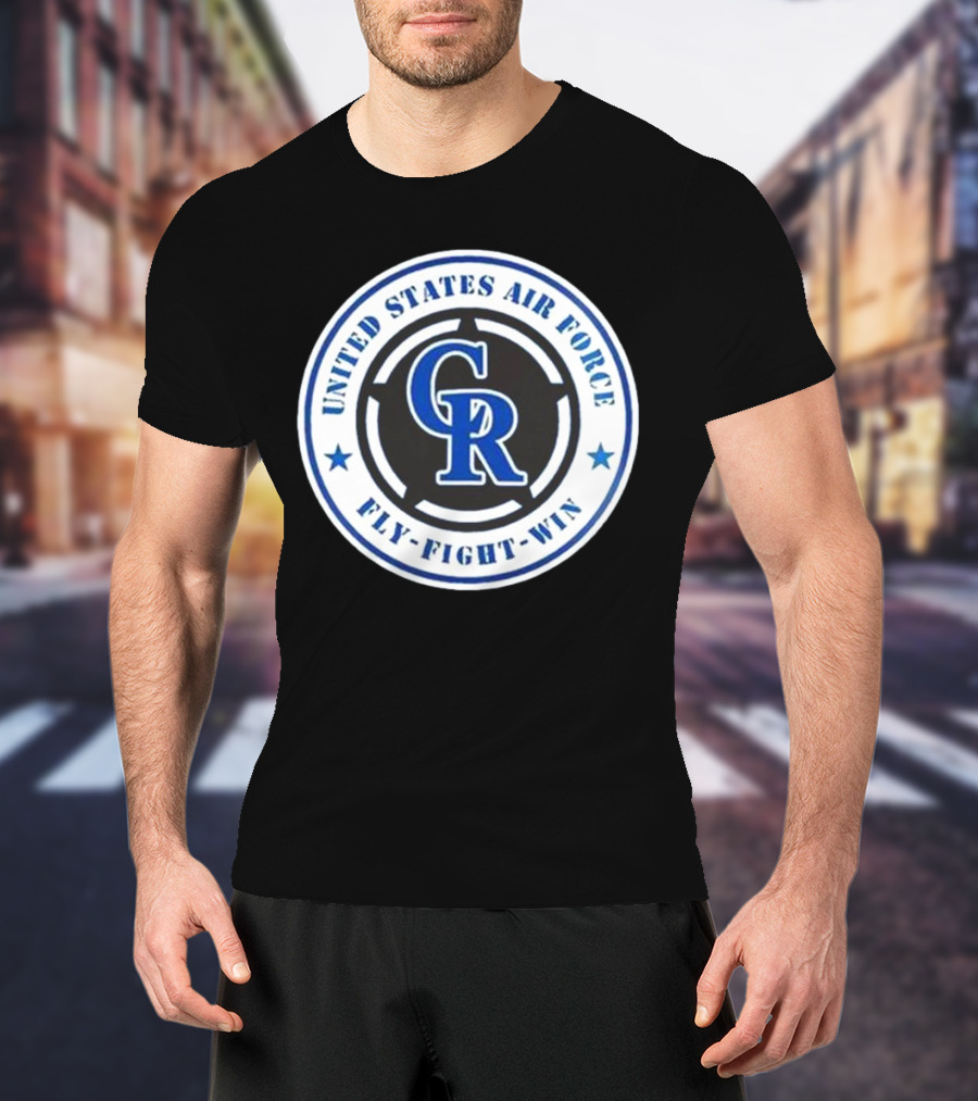 Colorado Rockies United States Air Force Fly Fight Win Military Appreciation Night 2025 T-Shirt