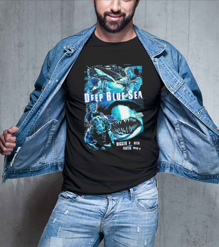 Deep Blue Sea Bigger Smarter Faster Meaner T-Shirt