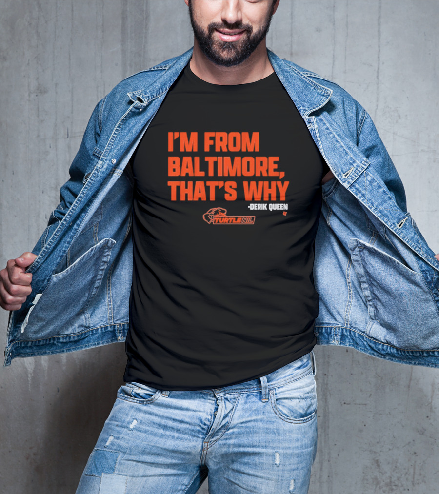 Derik Queen I’m From Baltimore Orange T-Shirt