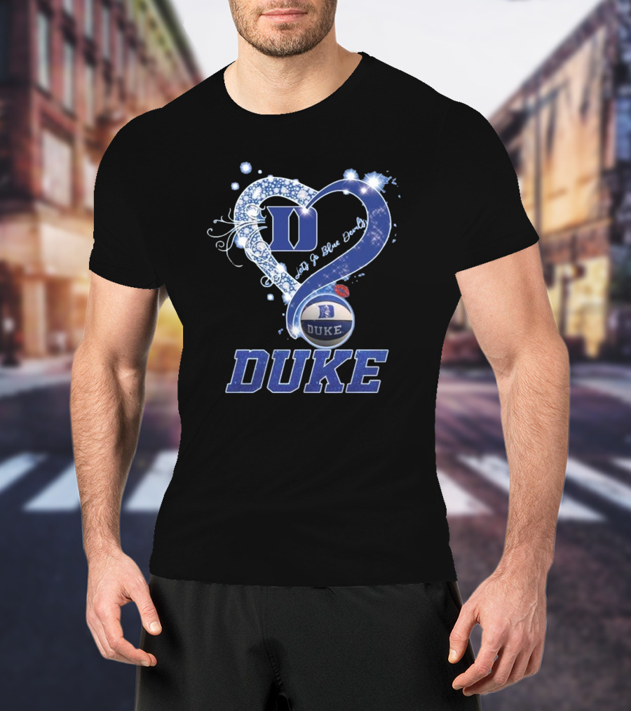 Diamond Heart Let’s Go Duke Blue Devils 2025 T-Shirt