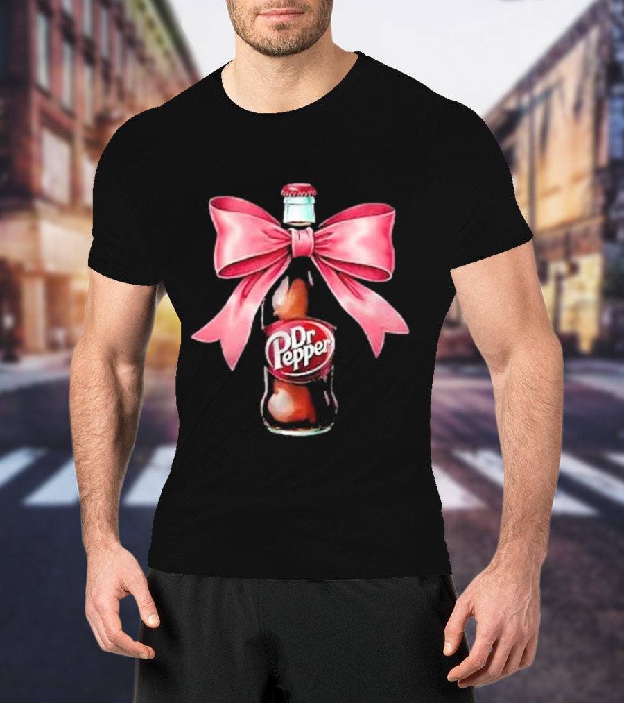 Dr Pepper Pink Bow Coquette T-Shirt