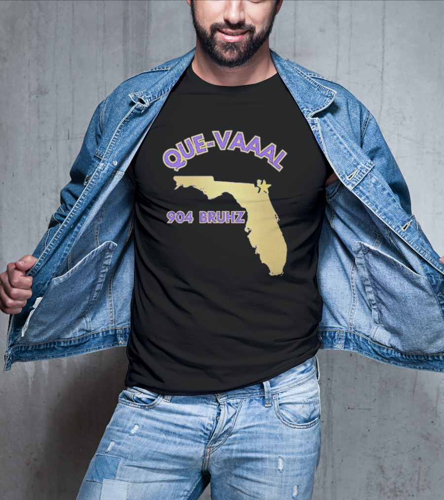 Florida State Map 904 Bruhz Que-Vaaal T-Shirt