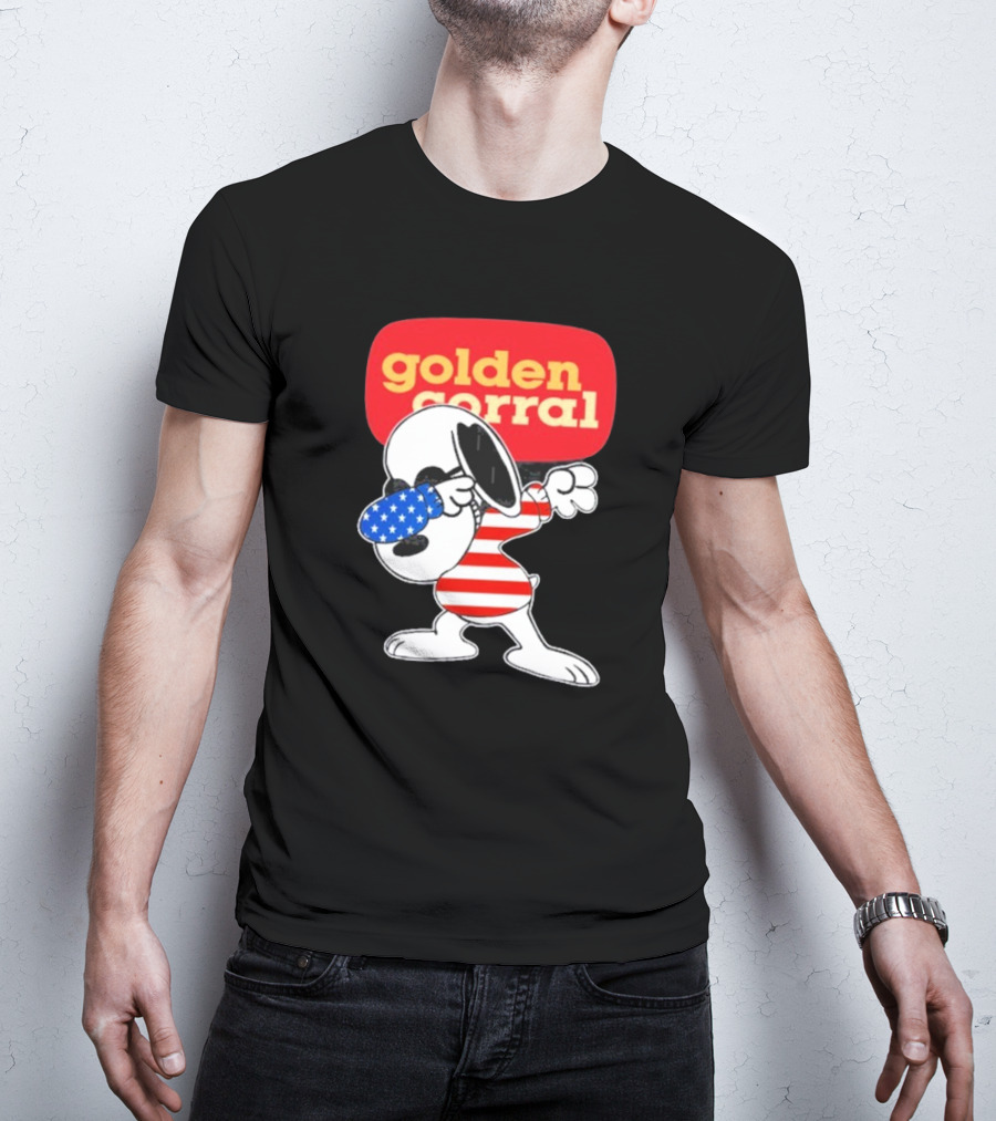 Golden Corral Buffet & Grill Snoopy Dabbing American T-Shirt