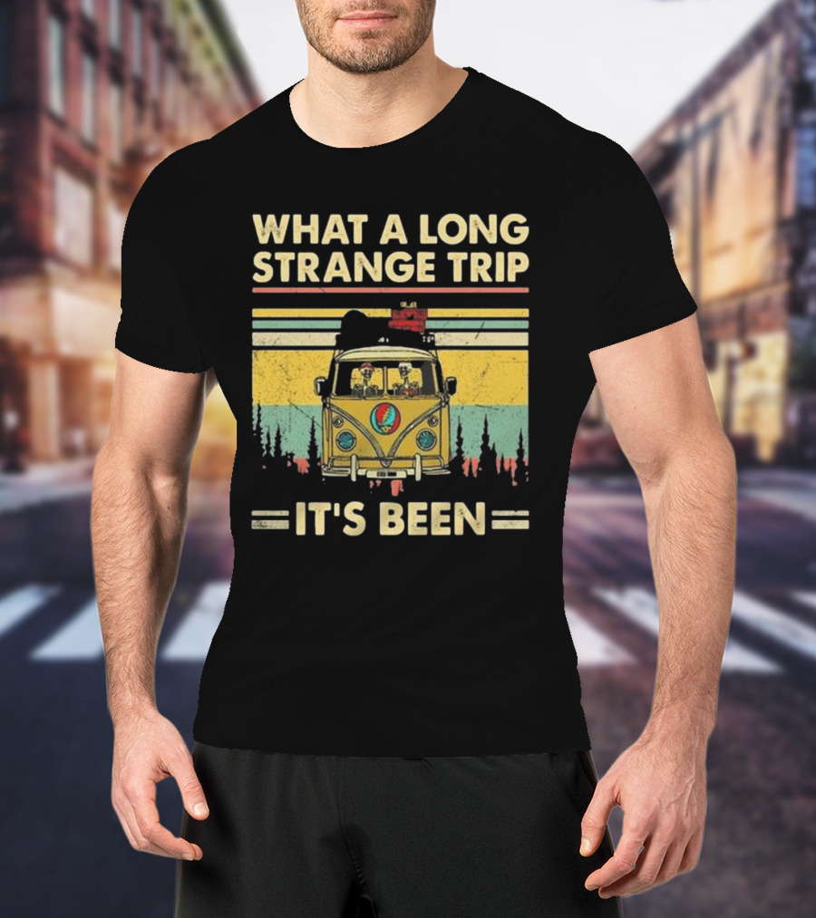 Grateful Dead It’s Been A Long Strange Trip Hippie Fan Rock What A Long Strange Trip It’s Been Vintage T-Shirt
