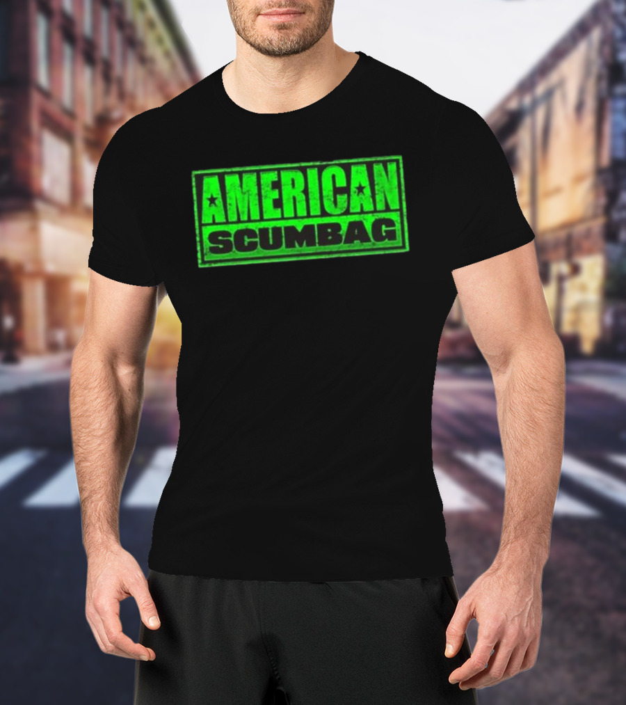Hazheart American Scumbag Logo T-Shirt